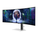 Samsung G93SD computer monitor 124.5 cm (49&quot;) 5120 x 1440 pixels Dual QHD OLED Silver