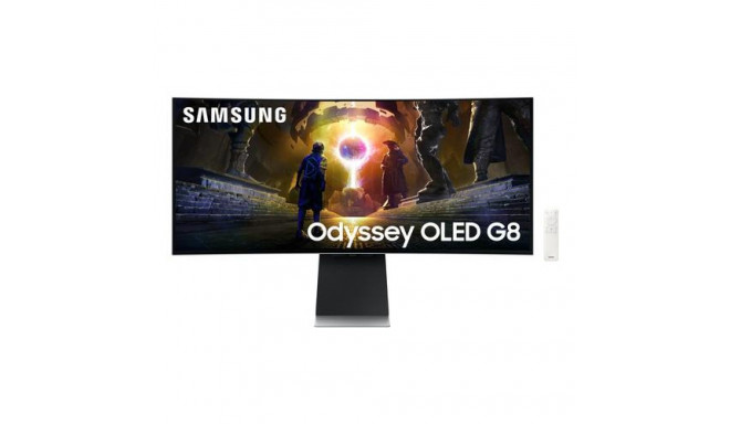 Samsung G85SD computer monitor 86.4 cm (34&quot;) 3440 x 1440 pixels UltraWide Quad HD OLED Silv
