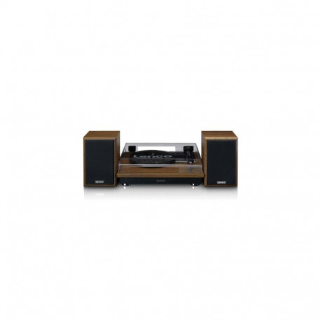 Lenco LS-100WD audio turntable Belt-drive audio turntable Black, Oak Automatic