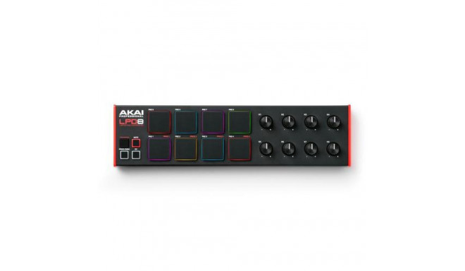 Akai LPD8 MKII MIDI keyboard 8 keys USB Black, Red