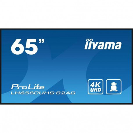 iiyama LH6560UHS-B2AG Signage Display Digital A-board 163.8 cm (64.5") LED Wi-Fi 500 cd/m² 4K U