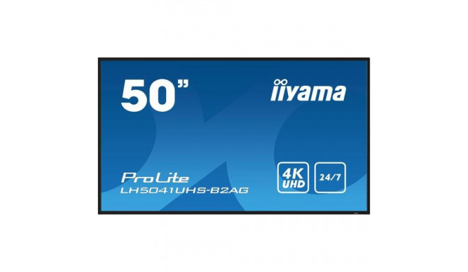 iiyama 50&quot; Professional Digital Signage display with 4K UHD resolution and 24/7 operating t