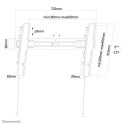 Neomounts LED-W650BLACK TV mount wall 37-75&quot; - tiltable