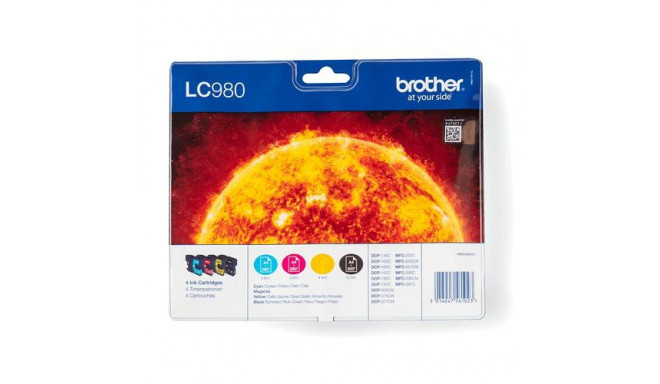 Brother LC980VALBP ink cartridge 4 pc(s) Original Black, Cyan, Magenta, Yellow
