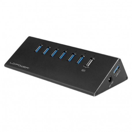 LC-Power USB Hub USB 3.2 Gen 1 (3.1 Gen 1) Type-A 5000 Mbit/s Black