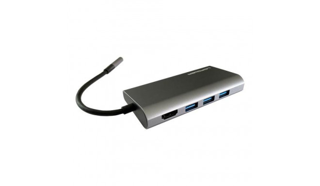 LC-Power LC-HUB-C-MULTI-5 laptop dock/port replicator Wired USB 3.2 Gen 1 (3.1 Gen 1) Type-C Anthrac