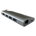 LC-Power LC-HUB-C-MULTI-5 laptop dock/port replicator Wired USB 3.2 Gen 1 (3.1 Gen 1) Type-C Anthrac