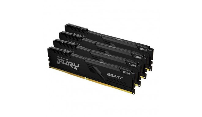 Kingston Technology FURY Beast 128GB 3600MT/s DDR4 CL18 DIMM (Kit of 4) Black
