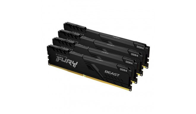 Kingston Technology FURY Beast 64GB 3200MT/s DDR4 CL16 DIMM (Kit of 4) Black