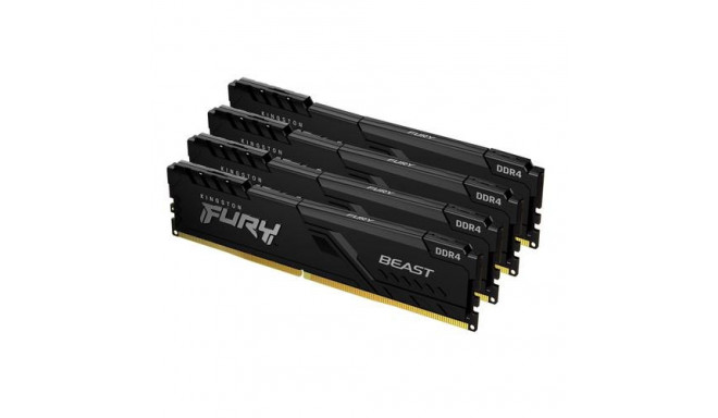 Kingston Technology FURY Beast 32GB 3200MT/s DDR4 CL16 DIMM (Kit of 4) Black