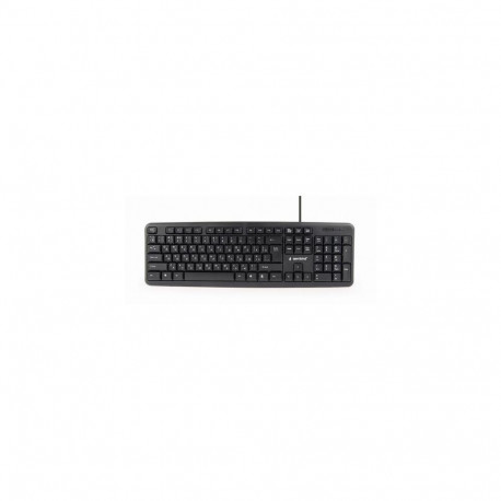 Gembird KB-U-103-RU keyboard Office USB QWERTY English, Russian Black
