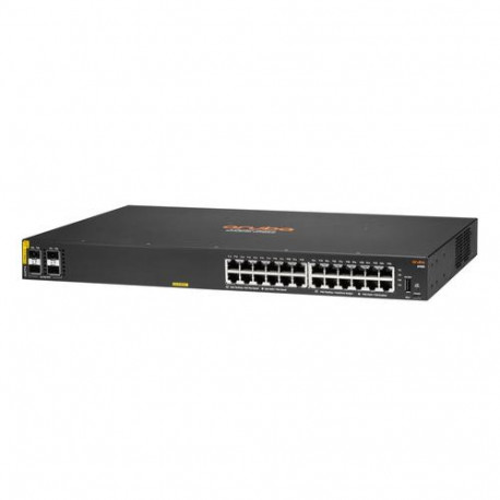 HPE Aruba Networking CX 6100 24G Class4 PoE 4SFP+ 370W Managed L3 Gigabit Ethernet (10/100/1000) Pow