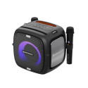 C-TECH Impressio Qubis Stereo portable speaker Black 80 W