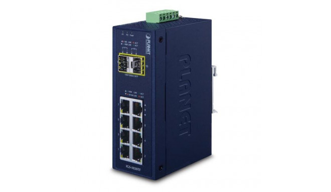 PLANET IGS-1020TF network switch Unmanaged Gigabit Ethernet (10/100/1000) Blue