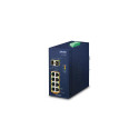 PLANET IP30 Ind 8-P 10/100/1000T Unmanaged Gigabit Ethernet (10/100/1000) Power over Ethernet (PoE) 