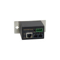 LevelOne RJ45 to SC Fast Ethernet Industrial Media Converter, Multi-Mode Fiber, 2km, -40°C to 75°C
