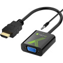 Techly Cable Converter Adapter HDMI to VGA with Audio IDATA HDMI-VGA2A