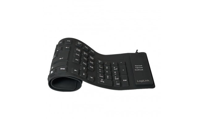LogiLink ID0019A keyboard Universal USB QWERTZ German Black