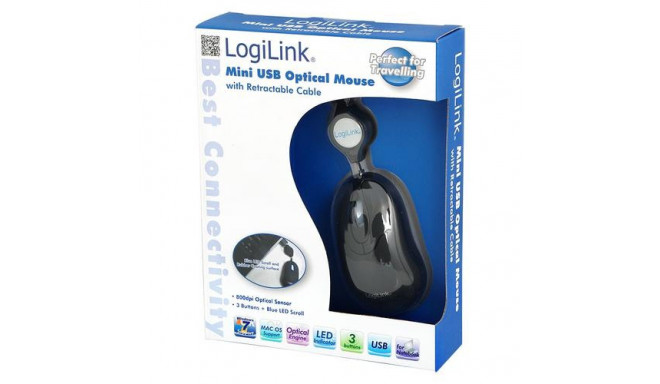 LogiLink ID0016 mouse Office Ambidextrous USB Type-A Optical 800 DPI