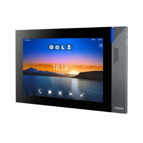 Fanvil i57A video intercom system 25.6 cm (10.1") Stainless steel, Black