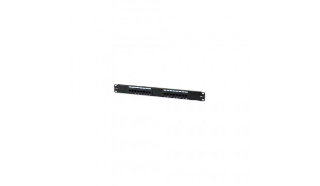 Techly Patch Panel UTP 16 Ports RJ45 Cat.6 I-PP 16-RU-C6T
