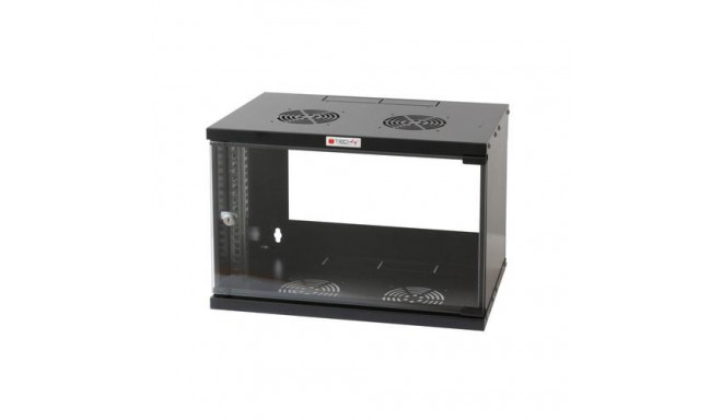 Techly Wall Rack Cabinet 19 6U D450 Black Assembled&quot; I-CASE EL-1006B45