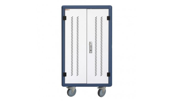 Techly Ventilated Charging Station Trolley 30 Notebook or Smartphone Black/Grey