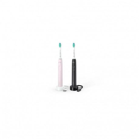 Philips Sonicare 3100 series 3100 series HX3675/15 2-pack sonic electric toothbrushes - black & 