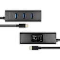 Axagon HUE-S2C interface hub USB 3.2 Gen 1 (3.1 Gen 1) Type-A 5000 Mbit/s Black