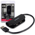 Axagon HUE-X4B interface hub USB 2.0 480 Mbit/s Black