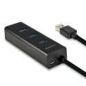 Axagon HUE-S2B interface hub USB 3.2 Gen 1 (3.1 Gen 1) Type-A 5000 Mbit/s Black