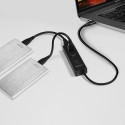 Axagon HUE-S2C interface hub USB 3.2 Gen 1 (3.1 Gen 1) Type-A 5000 Mbit/s Black