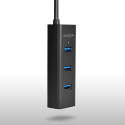 Axagon HUE-S2B interface hub USB 3.2 Gen 1 (3.1 Gen 1) Type-A 5000 Mbit/s Black