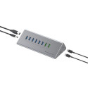 Conceptronic HUBBIES18G 10-in-1 60W USB 3.0 Hub Charger Combo, 2-in-1 USB-C USB-A Cable, USB 3.2 Gen