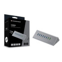 Conceptronic HUBBIES18G 10-in-1 60W USB 3.0 Hub Charger Combo, 2-in-1 USB-C USB-A Cable, USB 3.2 Gen