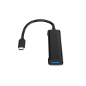 Conceptronic HUBBIES 4-Port USB 3.0 Hub, 2 USB-C &amp; 2 USB-A ports, aluminum case, USB-C conne