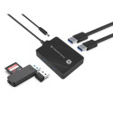 Conceptronic HUBBIES 4-Port USB 3.0 HUB with Power Adapter, 90cm cable