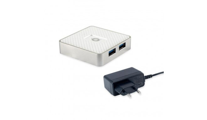 Conceptronic HUBBIES03W interface hub USB 3.2 Gen 1 (3.1 Gen 1) Micro-B 5000 Mbit/s White