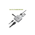 Acer 4-in-1 Type-C Dongle Wired USB 3.2 Gen 1 (3.1 Gen 1) Type-C Silver