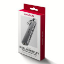Axagon HMC-7HX2 USB-C 5Gbps DUAL 4K DISPLAY 7in1 hub