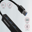 Axagon HMA-GL3A Multiport-Hub USB 3.0 Typ A Gbit-LAN 3x USB-A microSD Wired USB 3.2 Gen 1 (3.1 Gen 1