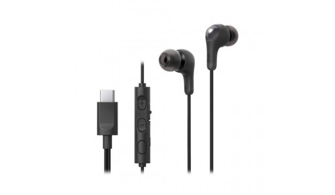 JVC HA-FR9UC Headset Wired In-ear Calls/Music USB Type-C Black
