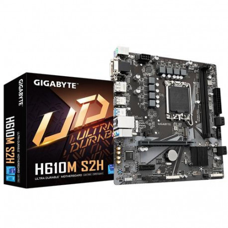 GIGABYTE H610M S2H Motherboard - Supports Intel Core 14th CPUs, 6+1+1 Hybrid Digital VRM, up to 5600