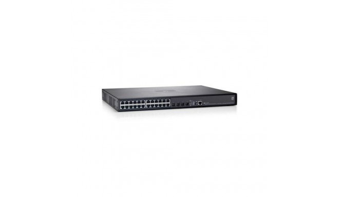 LevelOne 26-Port Stackable L3 Managed Gigabit Ethernet Switch, 4 Ports SFP/RJ45 Combo, 2 Module Slot