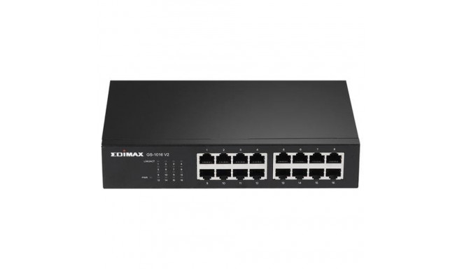 Edimax GS-1016 V2 network switch Managed Gigabit Ethernet (10/100/1000) Black