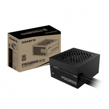 GIGABYTE P550SS Power Supply - PCIe 5.0, 80 PLUS Silver, 120mm Fan, ATX 3.0 compatible, EU Plug