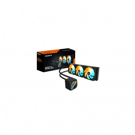 GIGABYTE GAMING 360 Liquid CPU Cooler- 3x120mm ARGB Fans, slide-in interlocking mechanism, DAISY-CHA