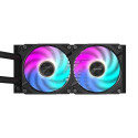 GIGABYTE AORUS WATERFORCE X II 240 AIO Liquid CPU Cooler - 2x120mm ARGB Fans, full-color LCD, DAISY- GIGABYTE AORUS WATERFORCE X II 240 AIO Liquid CPU Cooler - 2x120mm ARGB Fans, full-color LCD, DAISY-