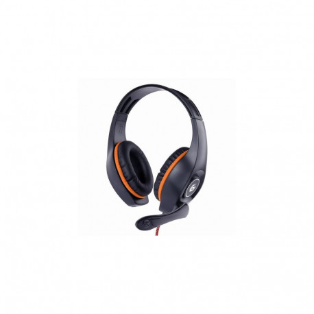 Gembird GHS-05-O headphones/headset Wired Head-band Gaming Black, Orange