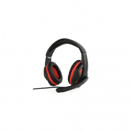 Gembird GHS-03 headphones/headset Wired Head-band Gaming Black, Red